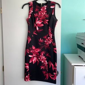 Calvin Klein floral sheath business dress - size 4